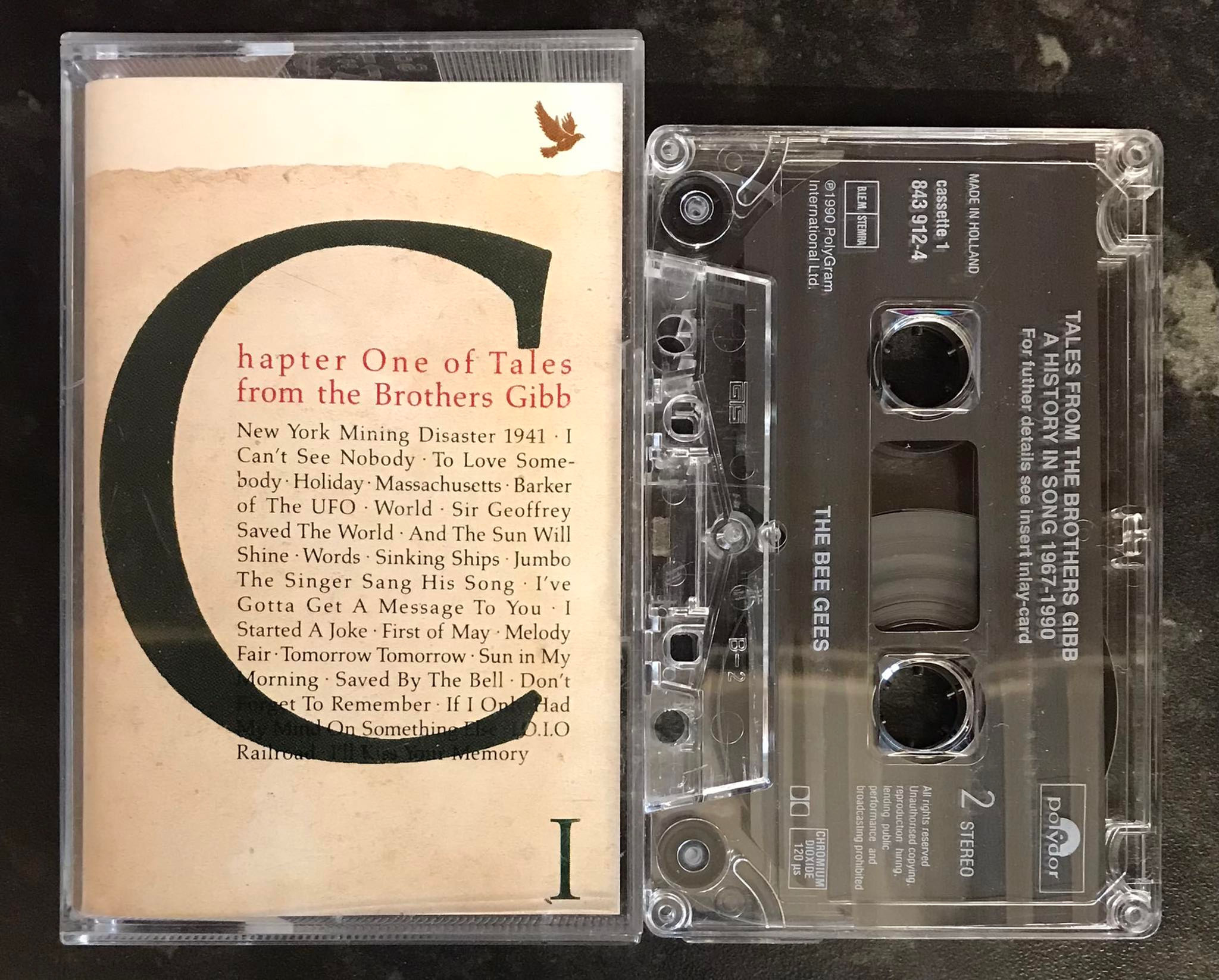 Bee Gees, Tales from the Brothers Gibb , Chapter One, Polydor, 843 911-4, A History in SOng 1967 to 1990, Vintage Cassette