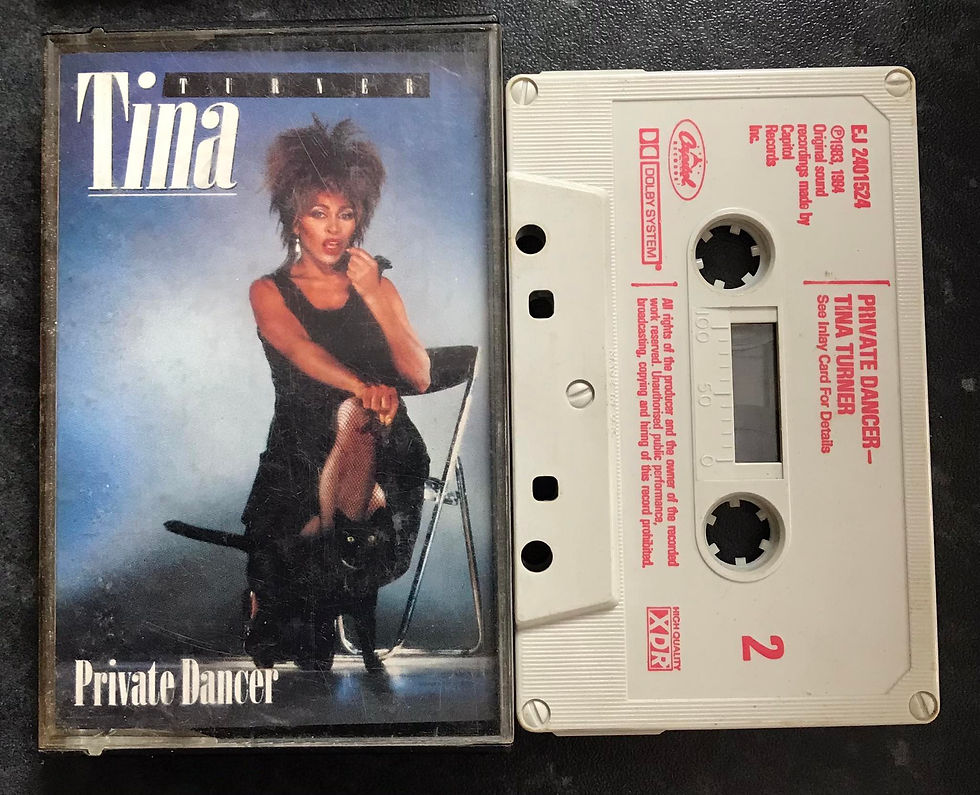 Tina Turner, Private Dancer Album, Capitol Records, EJ 2401524, EJ 24 0152 4, EMI, TC-TINA 1, Vintage Cassette