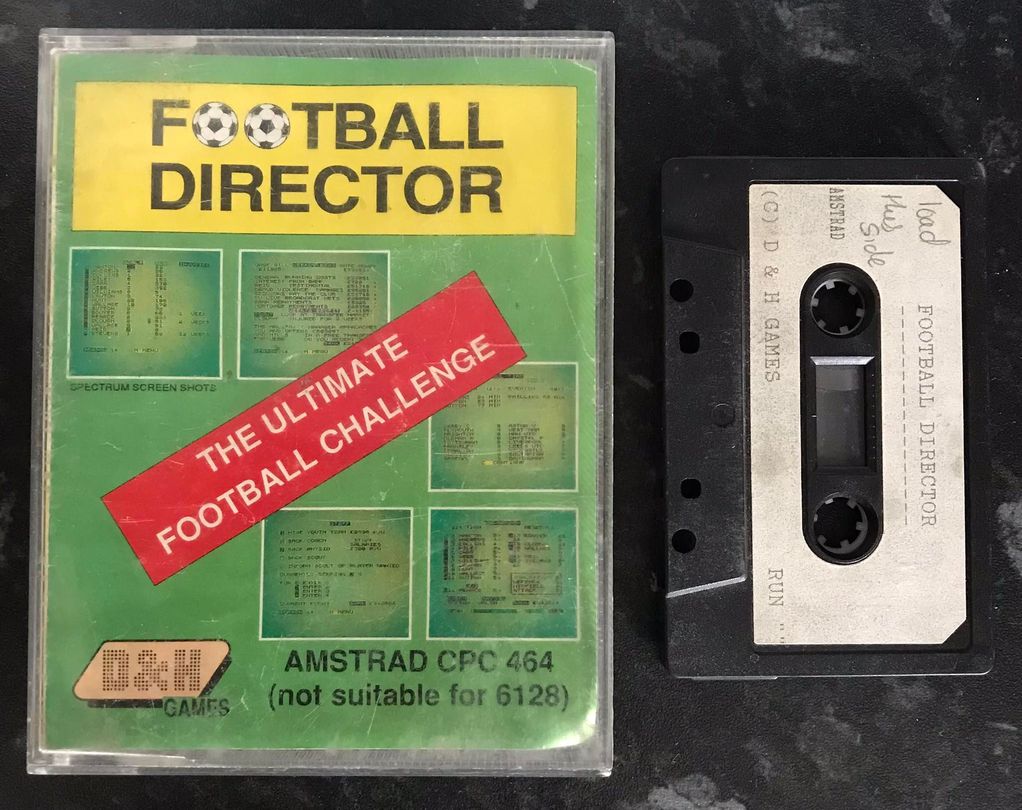 Football Director, D & H Games, Amstrad 464 Game