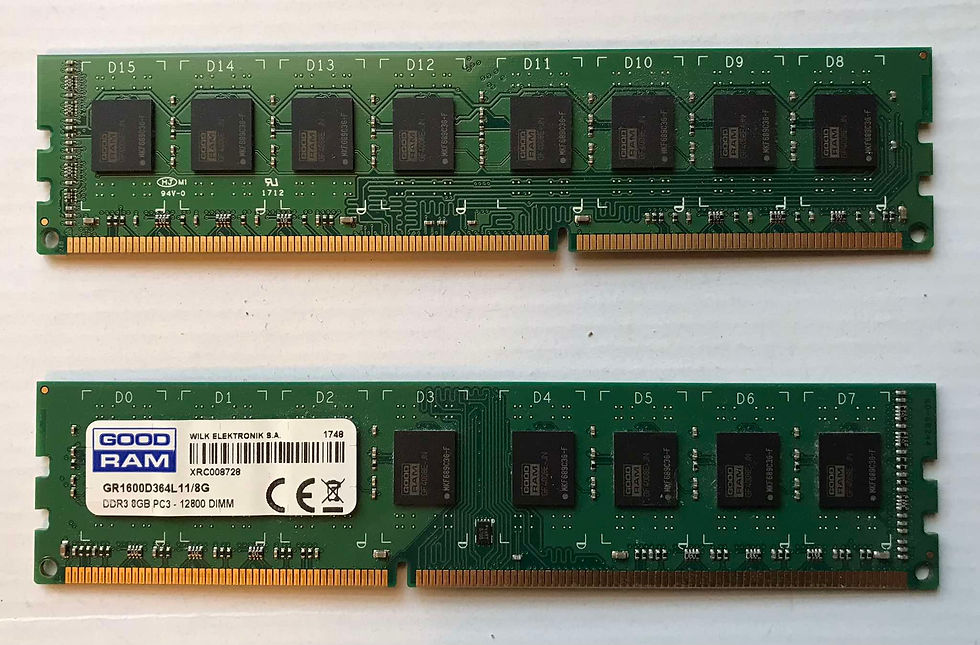 2 X GOODRAM 8GB DDR3 1600MHz PC3-12800 RAM, Desktop PC Memory, 240pin DIMM (16GB total)