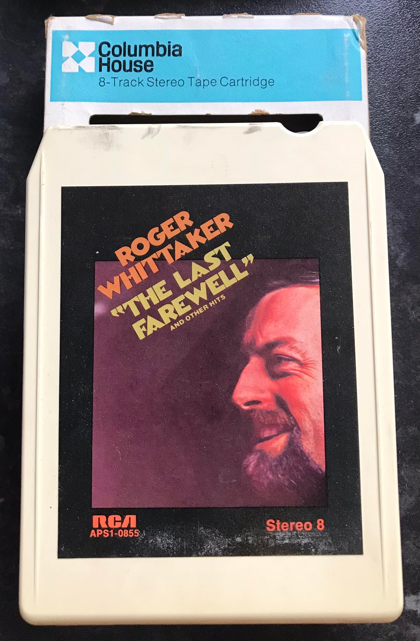 8 Track Stereo, Roger Whittaker, The Last Farewell, Vintage Cassette