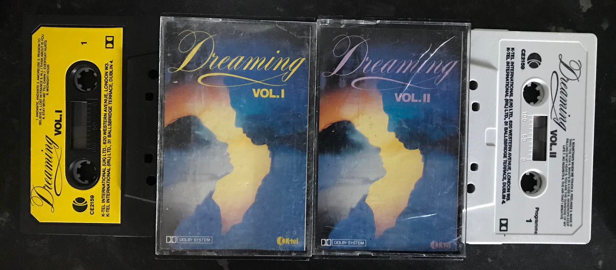 Dreaming Album, Volume One and Two, Double Album, K-Tel, CE2159, Vintage Cassette