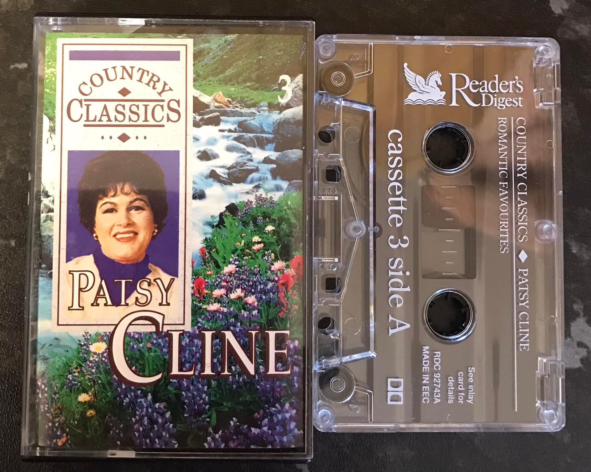 Patsy Cline, Country Classics, Tape 3, RDC 92743, Vintage Cassette