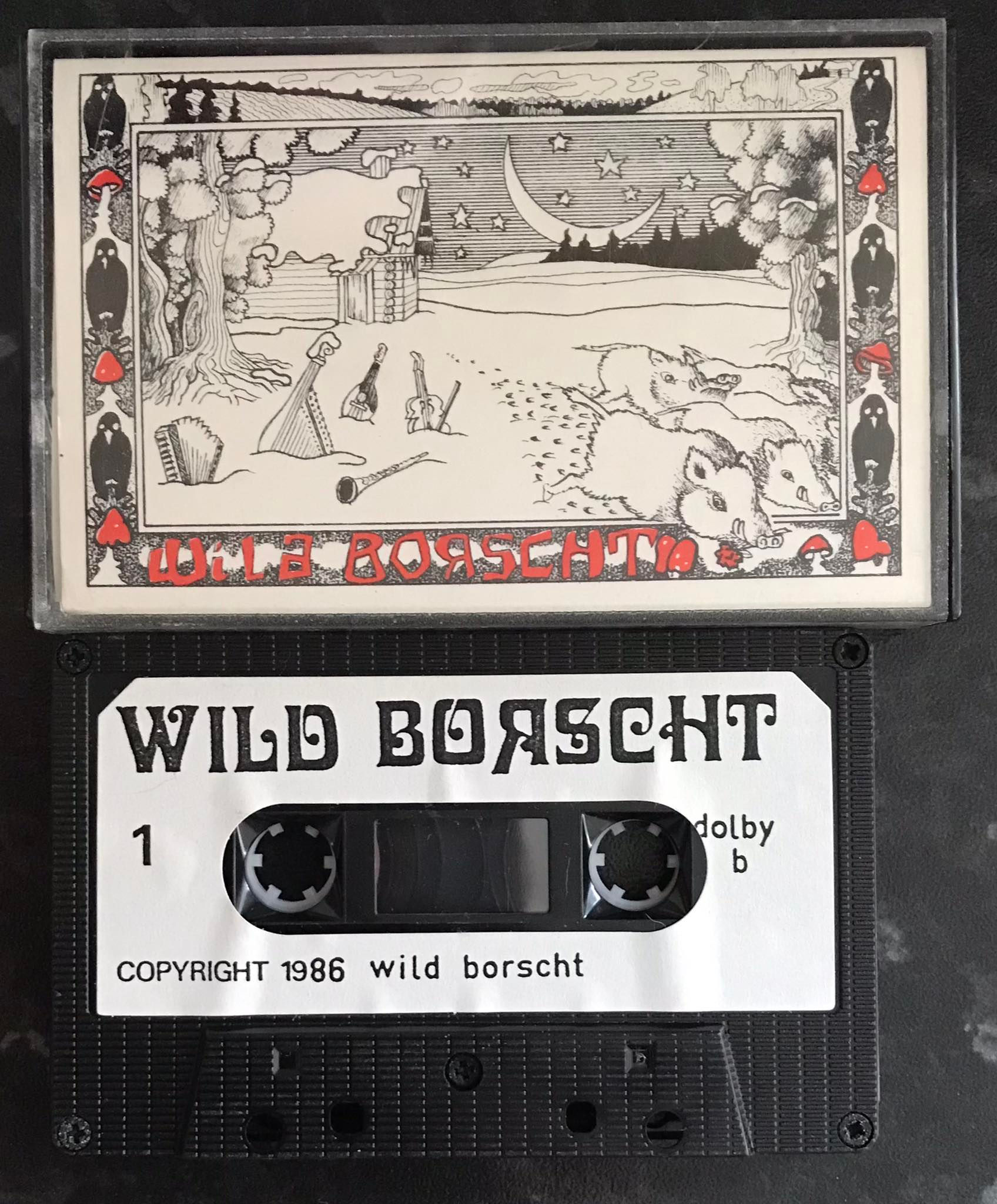 Wild Borscht, Regional Release, Rare, Vintage Cassette