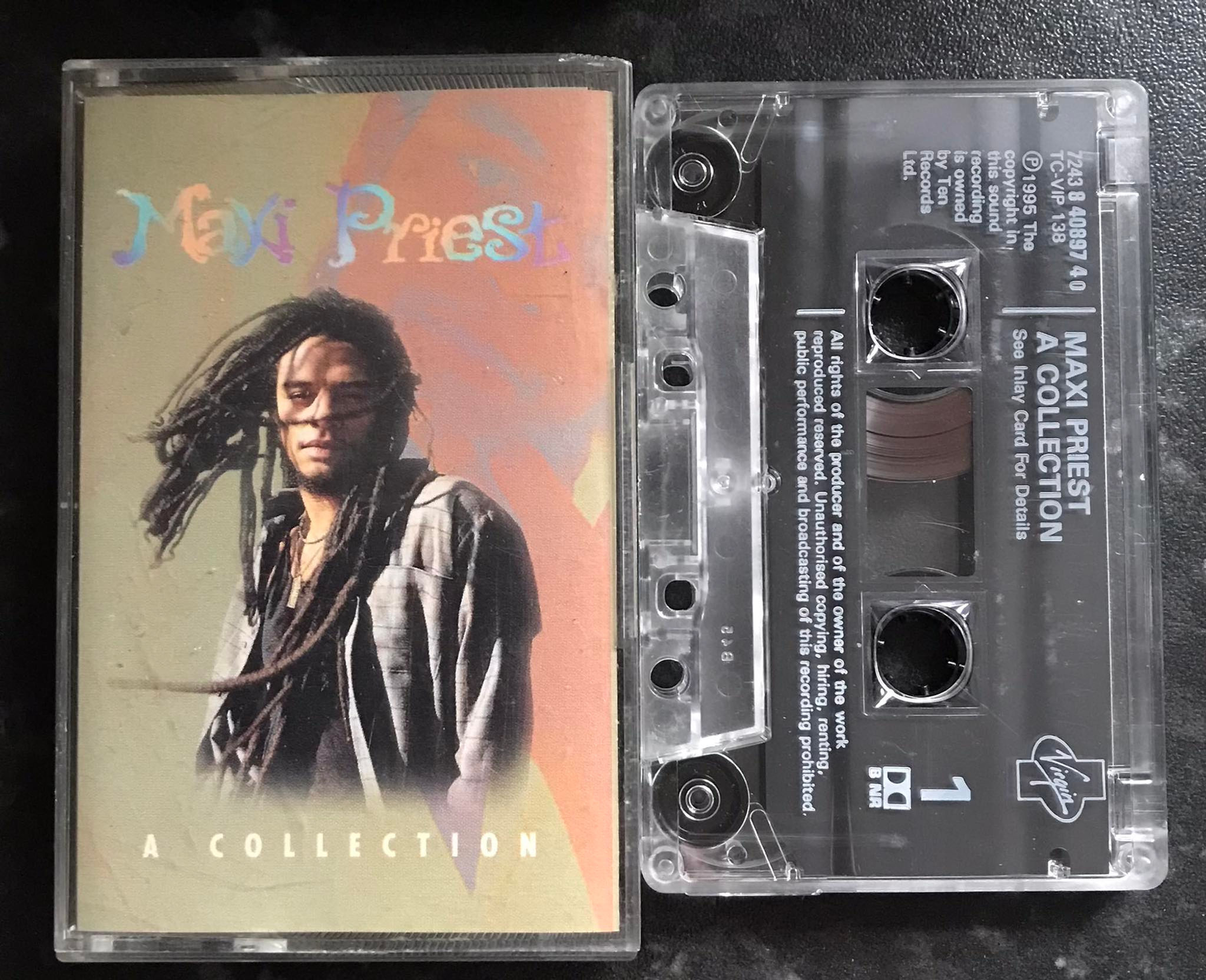 Maxi Priest, A Collection Album, Virgin, 7243 8 40897 4, Vintage Cassette