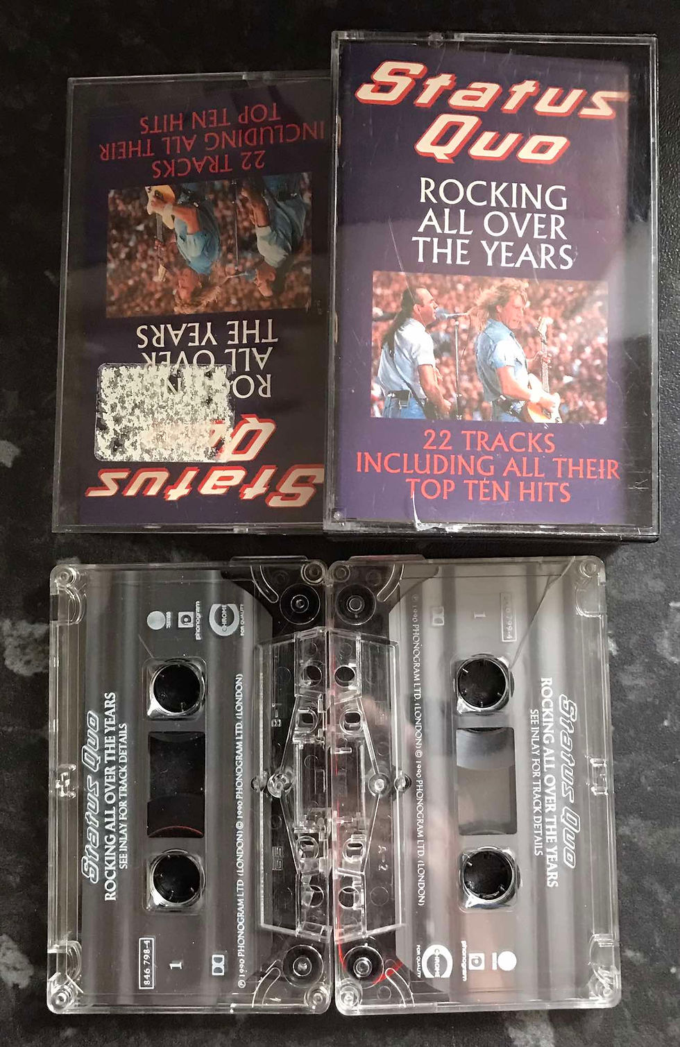 Status Quo, Rocking All Over The Years Double Album, Vertigo, 846 797-4, Vintage Cassette