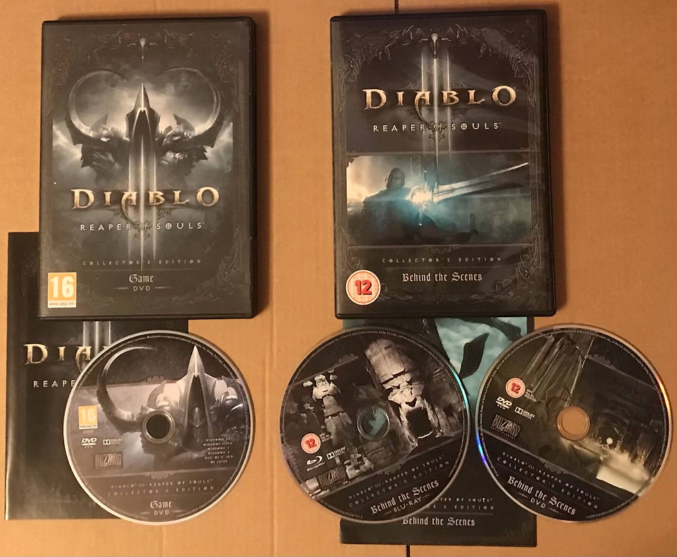 Diablo III - Reaper Of Souls Collector's Edition PLUS Behind the Scenes - PC GAME DVD rom