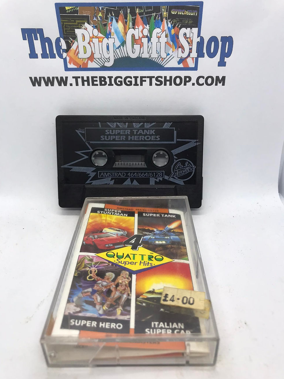 Quattro - 4 Super Hits - CPC 464 / 664, Released by Codemasters (RARE)