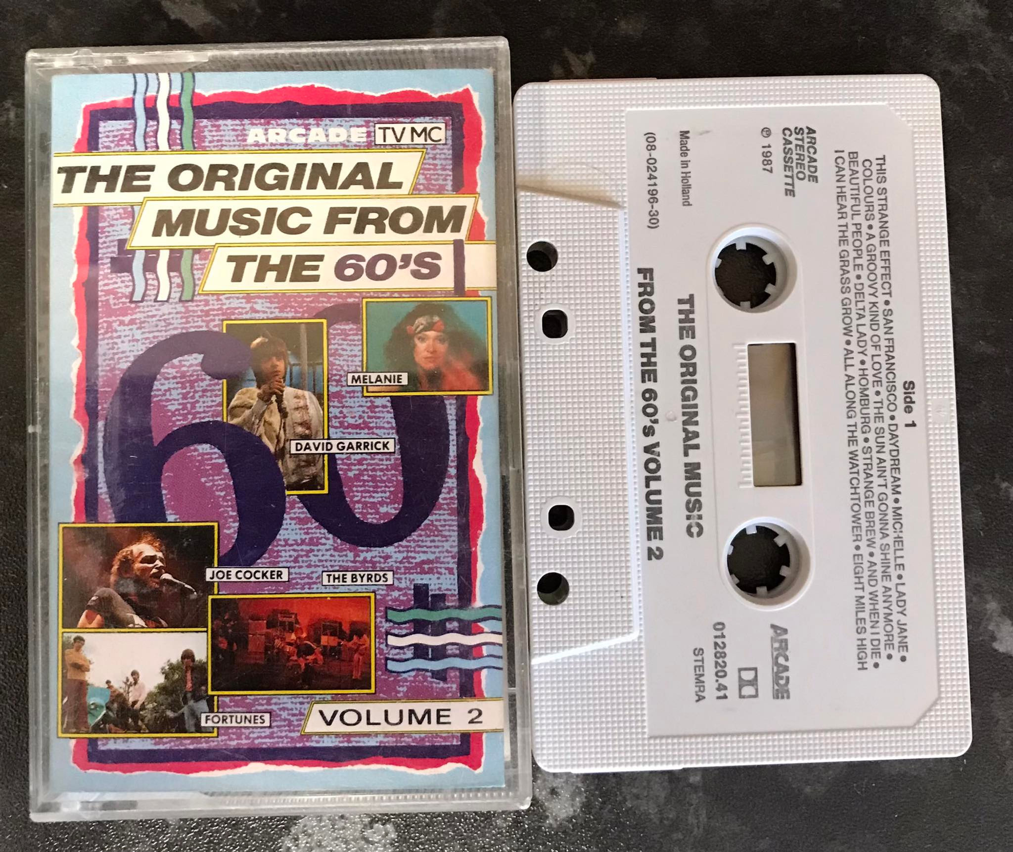 The Original Music From The 60's, Volume 2, 012820.41, Arcade label, Vintage Cassette