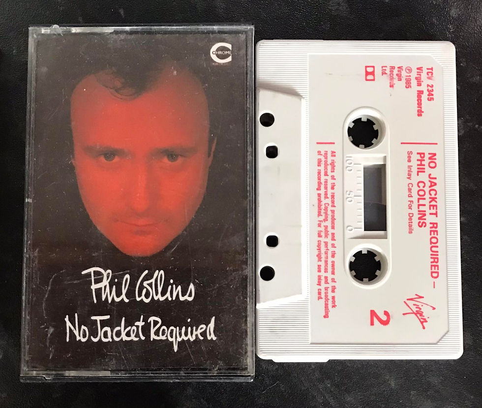 Phil Collins, No Jacket Required Album, Virgin, TCV 2345, Vintage Cassette