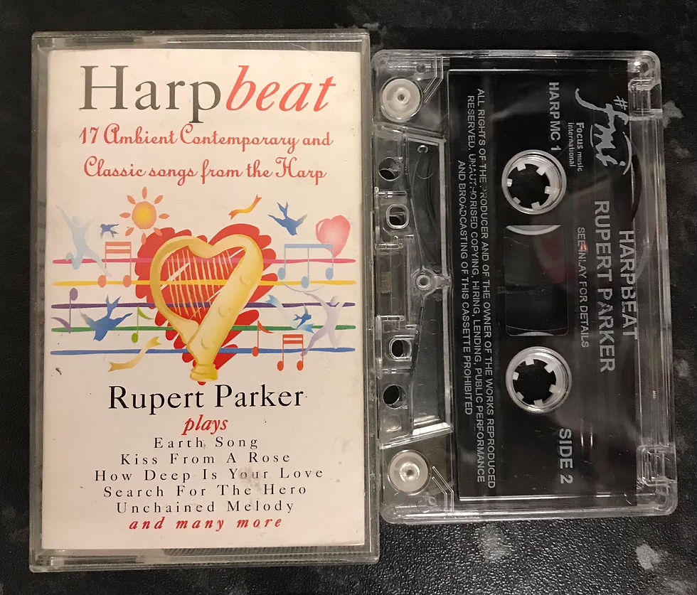 Harpbeat Album, Rupert Parker Plays, harpmc1, FMi, Vintage Cassette