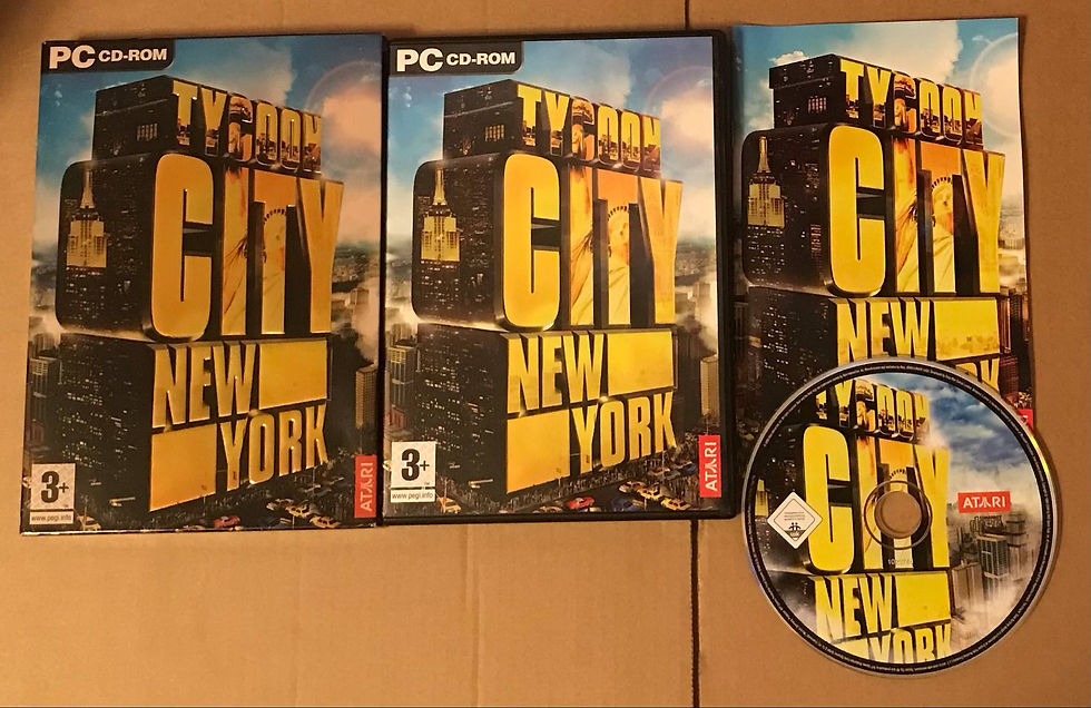 TYCOON CITY NEW YORK WITH MANUAL & SLIPCASE PC CD ROM