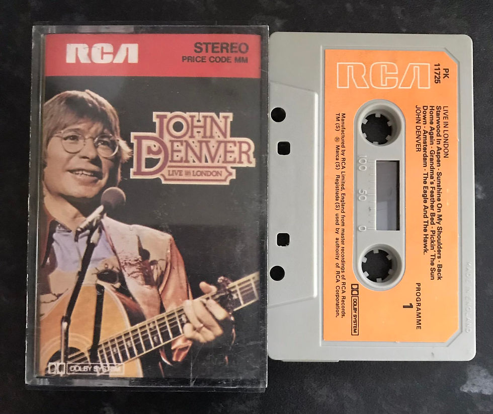 John Denver, Live in London, RCA, PK 11725, Vintage Cassette