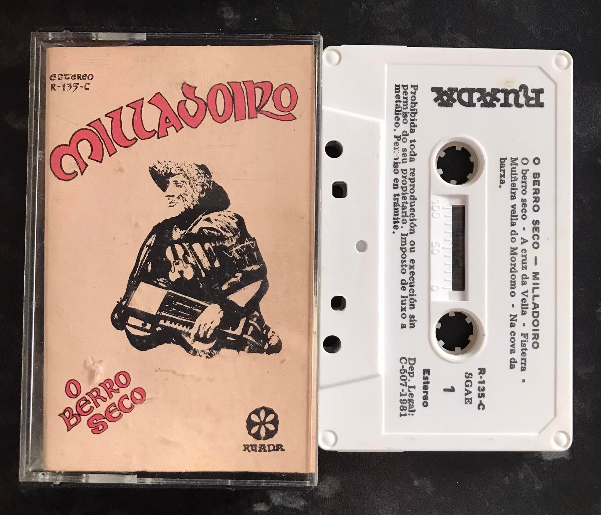 Milladoiro, O Berro Seco, r-135-c, Ruadr, Vintage Cassette