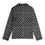 Thumbnail: Unisex Long Sleeve Adult Nightwear Pajama Set Westwood Squiggles Silver on Black