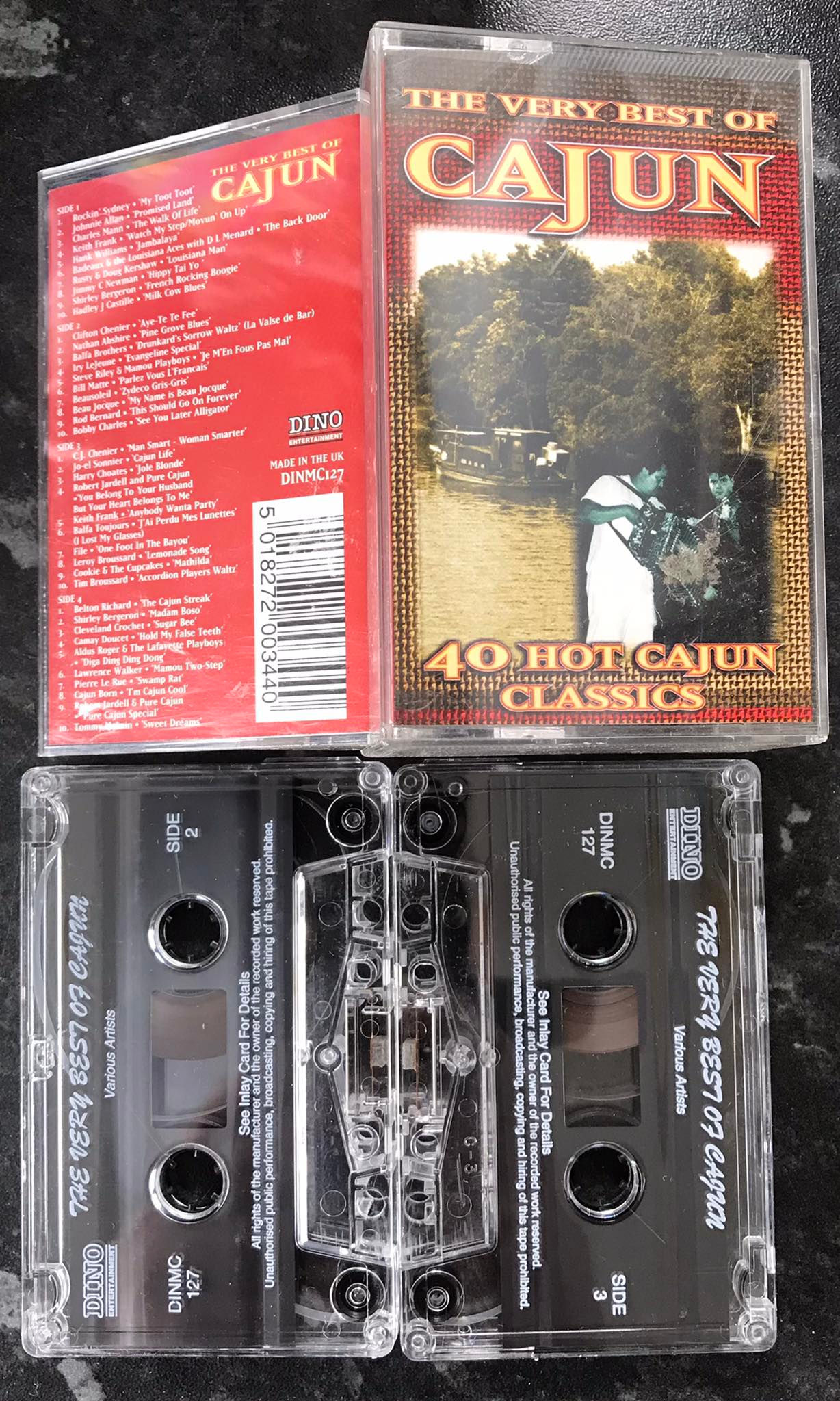 The Very Best of Cajun, Double Album, DINMC 127, Vintage Cassette