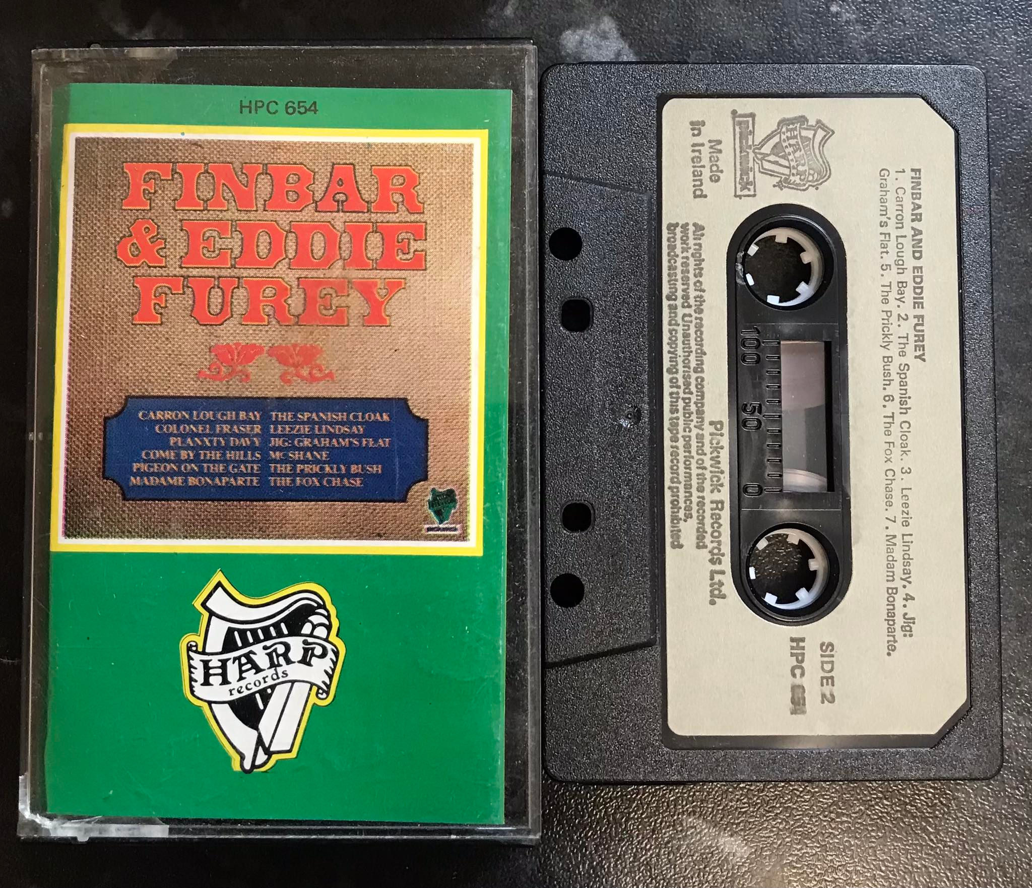 Finbar & Eddie Furey, Harp/Pickwick label, HPC654, Vintage Cassette