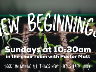 "New Beginnings" class begins March 5
