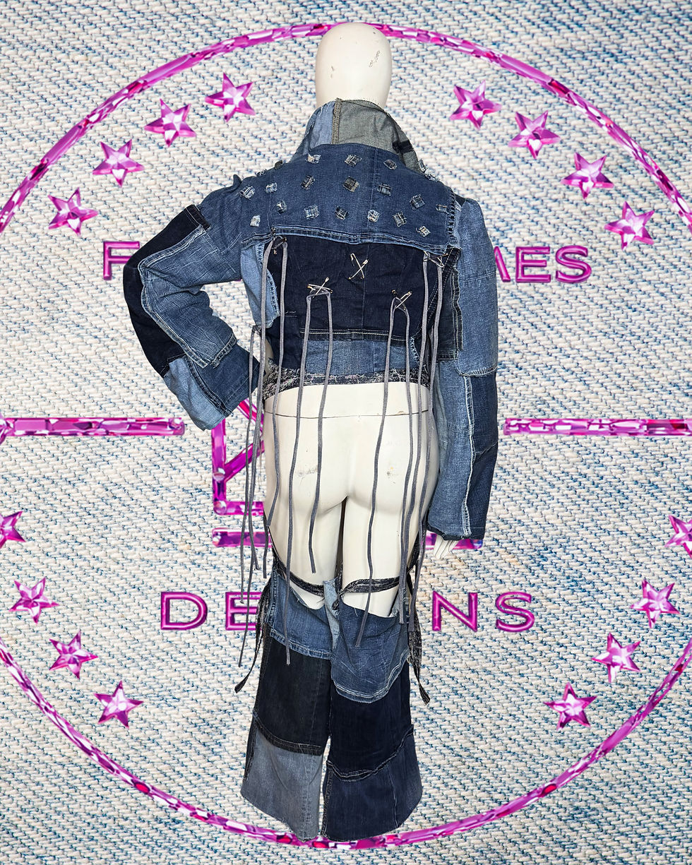 Thumbnail: Denim 2 Piece Set 