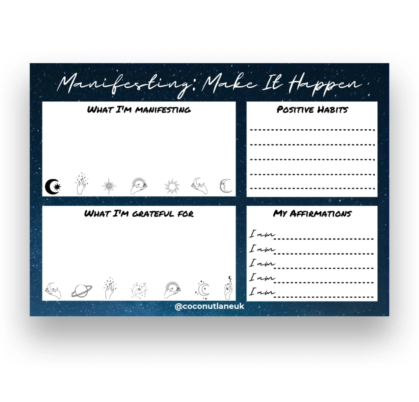 Manifesting Desk Planner