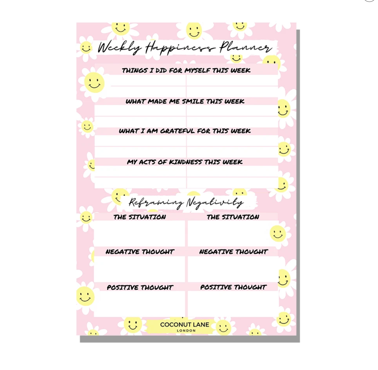 Smiley Daisy Happiness Desk Planner