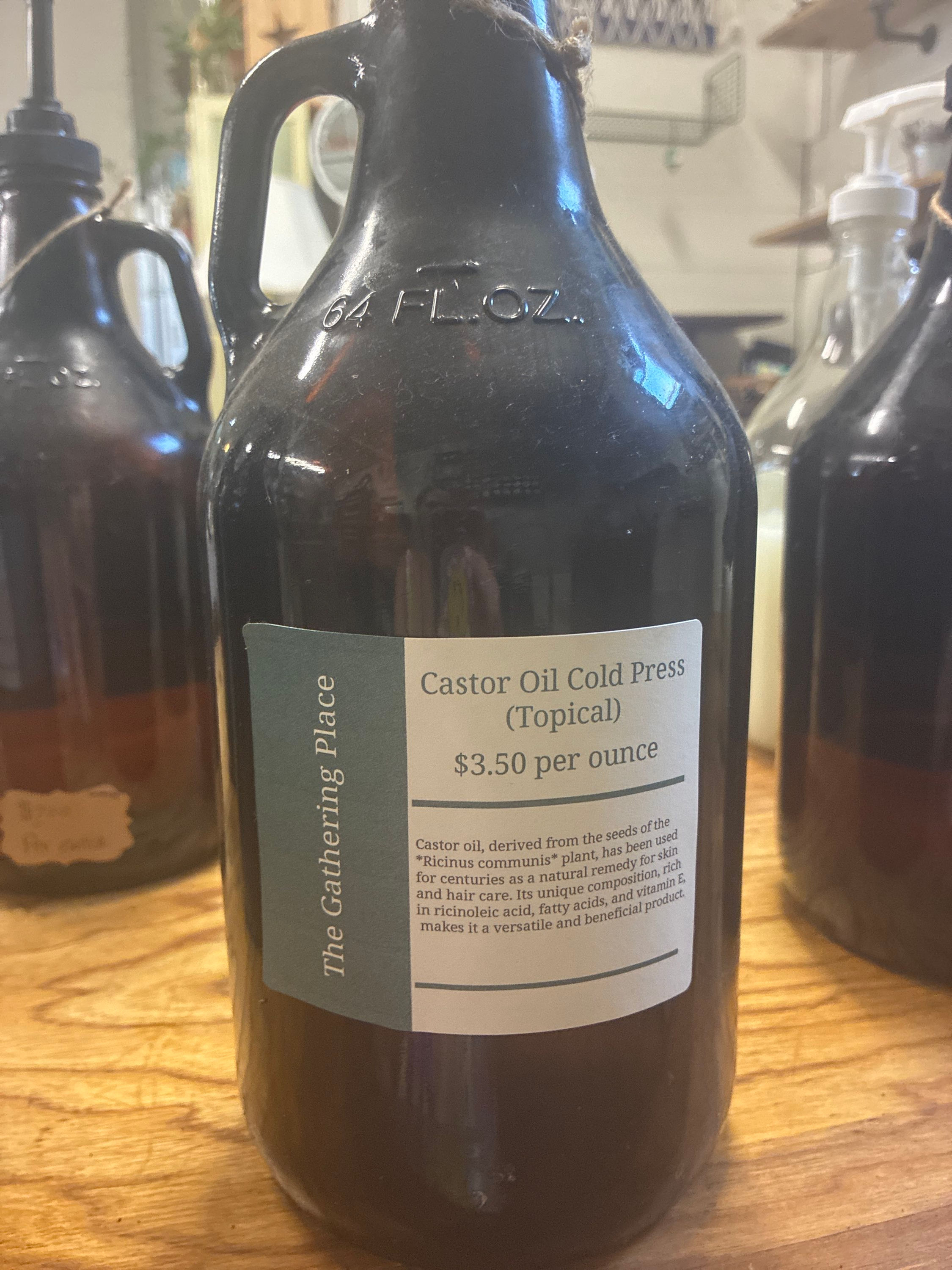 Cold pressed castor oil topical 