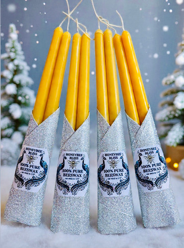 Pure Beeswax Candles | Honeybee Bliss Apiary 🐝