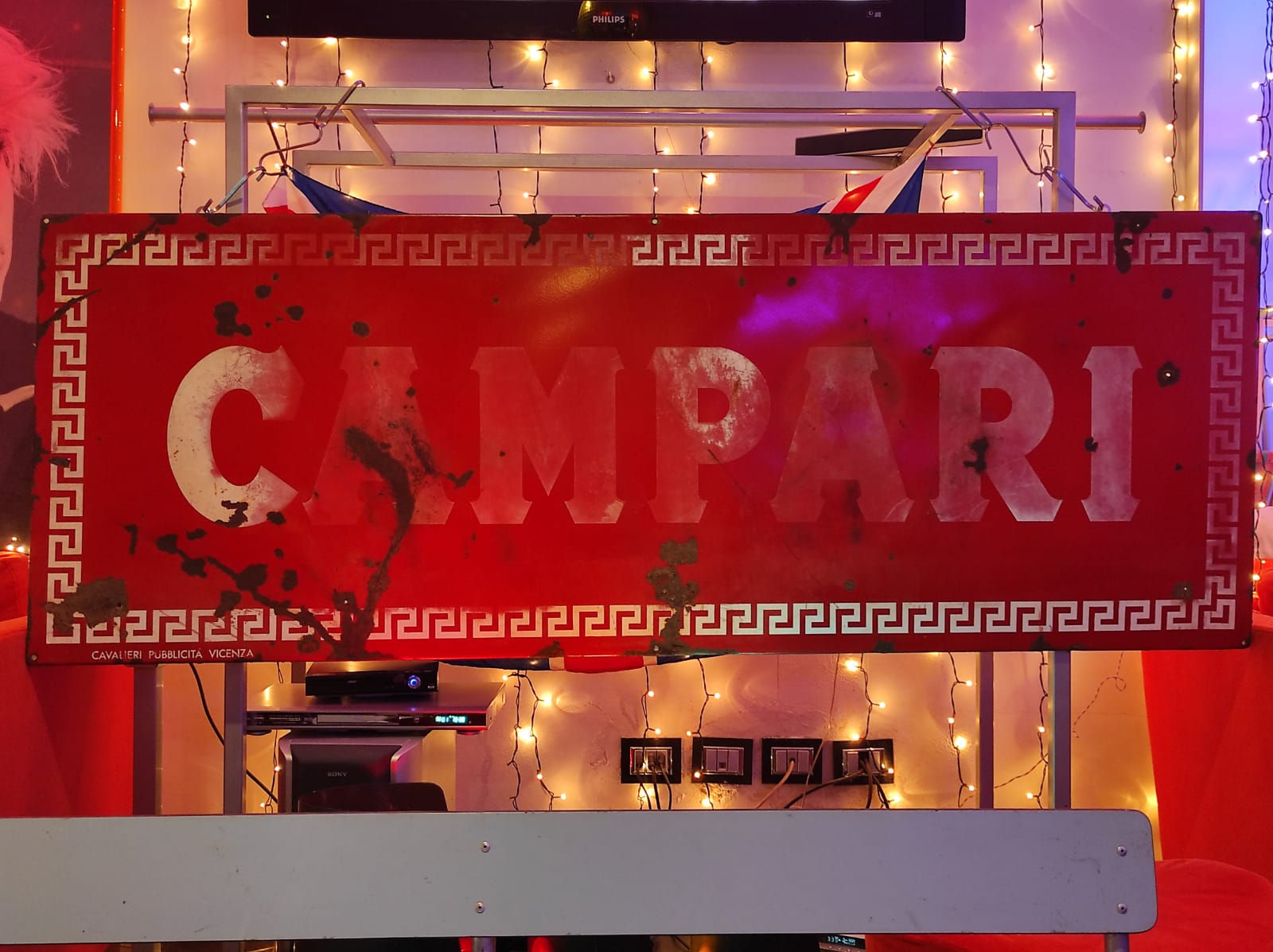 Insegna CAMPARI cm 196x73