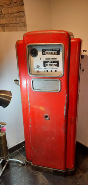 Miniatura: POMPA di BENZINA anni 50 "PETROL CALTEX"