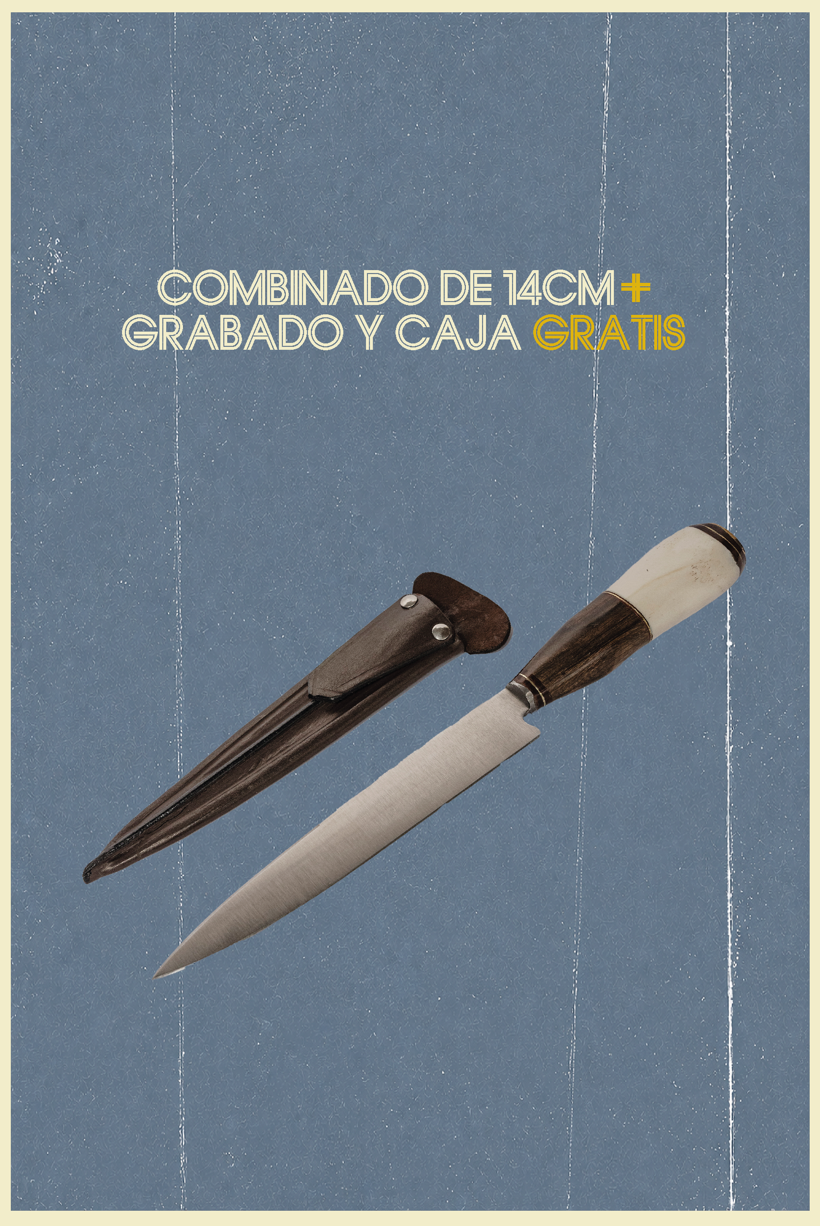 Cuchillo Individual + Grabado y Caja Gratis