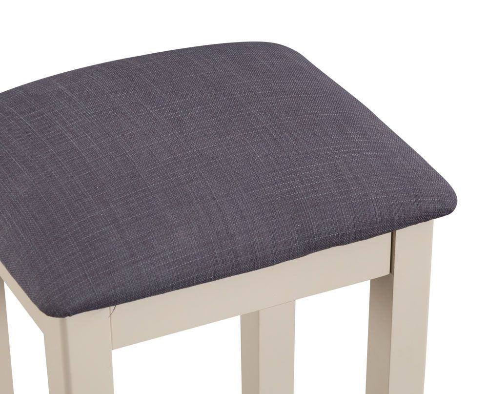 The Toulouse Dressing Table Stool in Stone