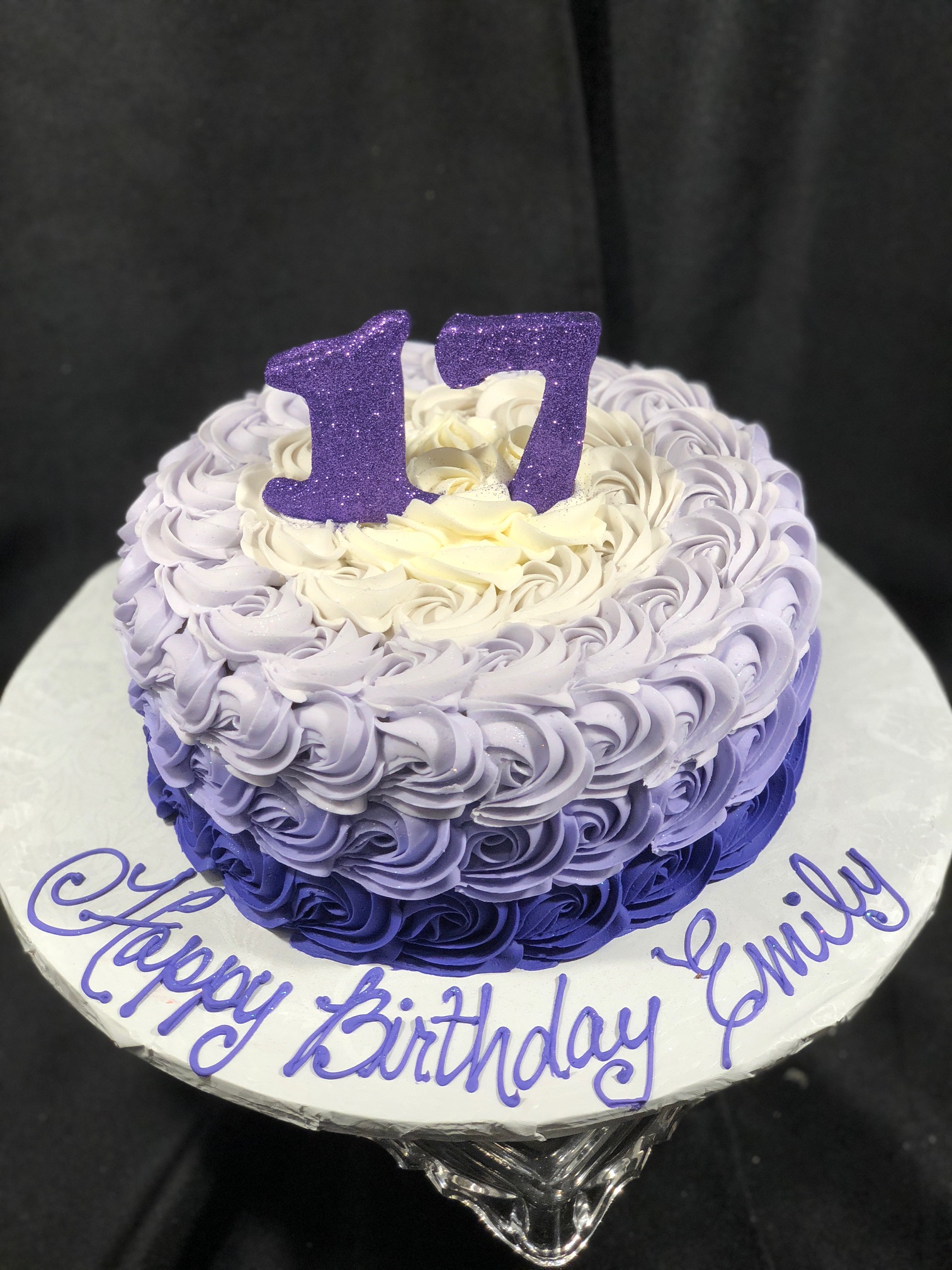 Purple Rosette Ombre