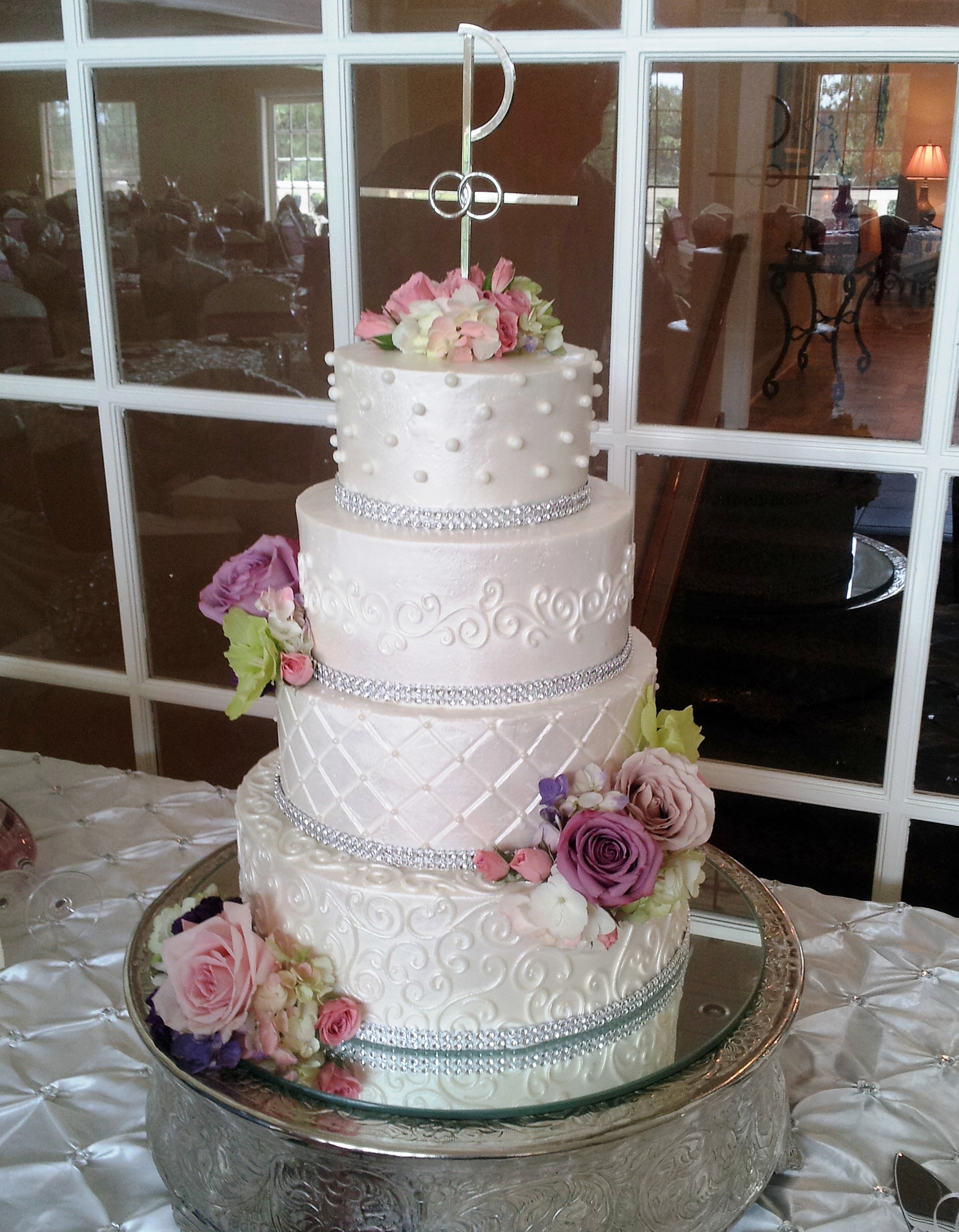 4 tier wed cake