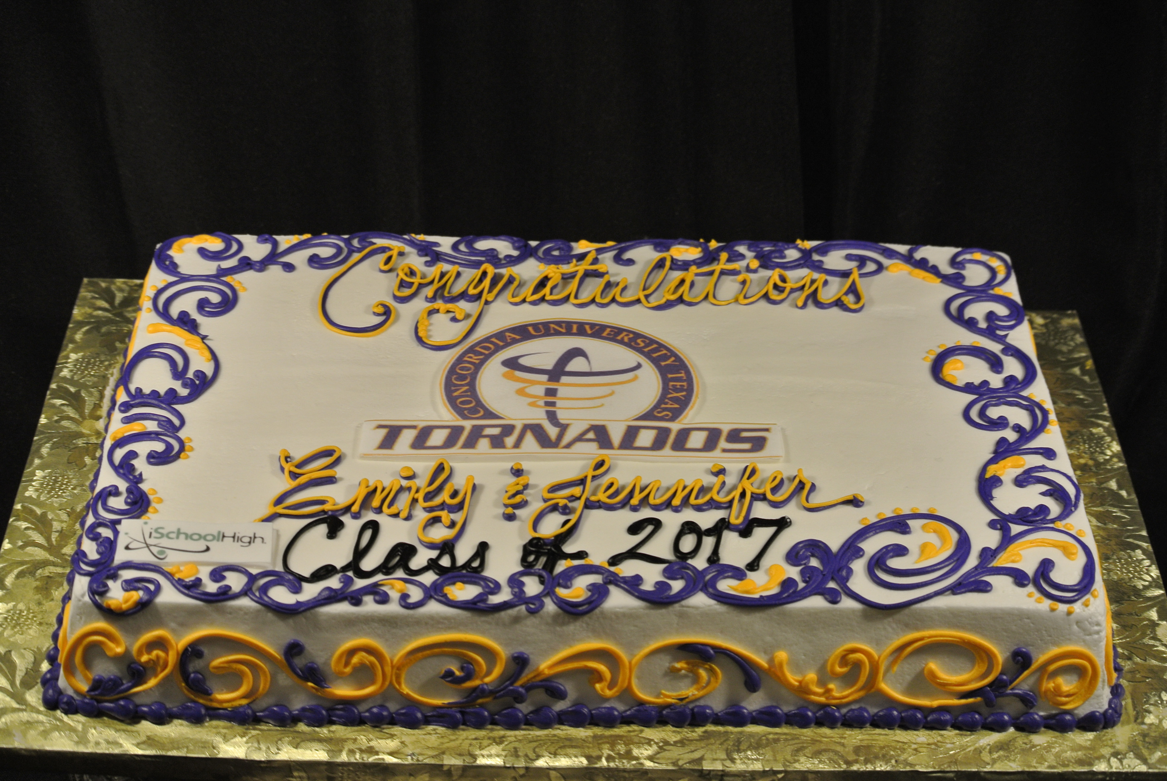 Grad Purple and Gold