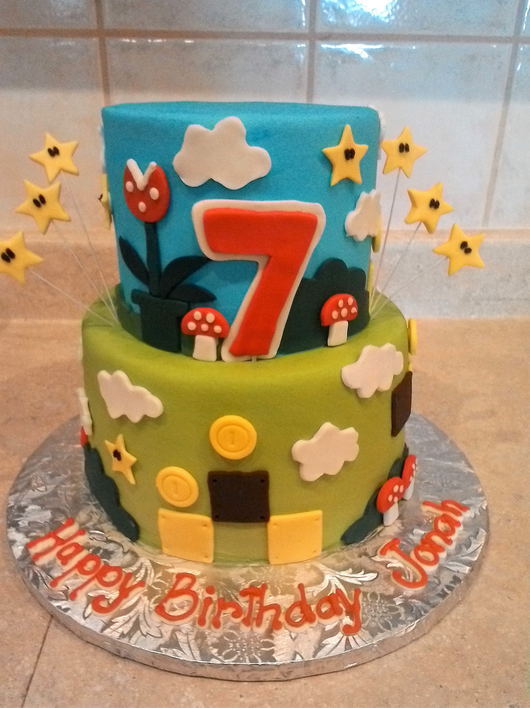Mario Theme cake