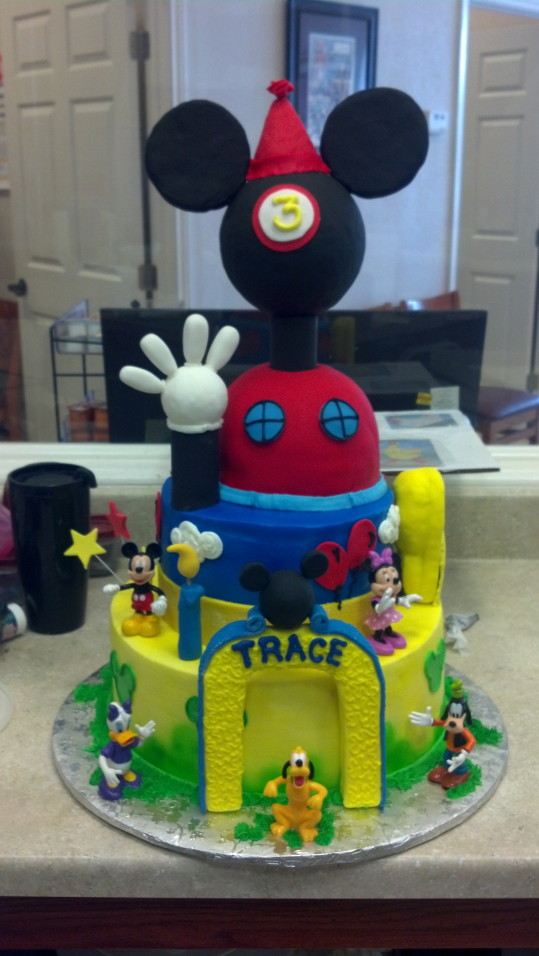 Mickey mouse 3 tier