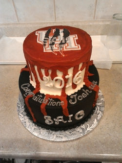 Zombie Grad Cake