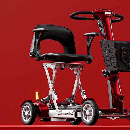 3d-product-render-of-red-mobility-scooter-high-tech-in-a-red-studio-environment-professional