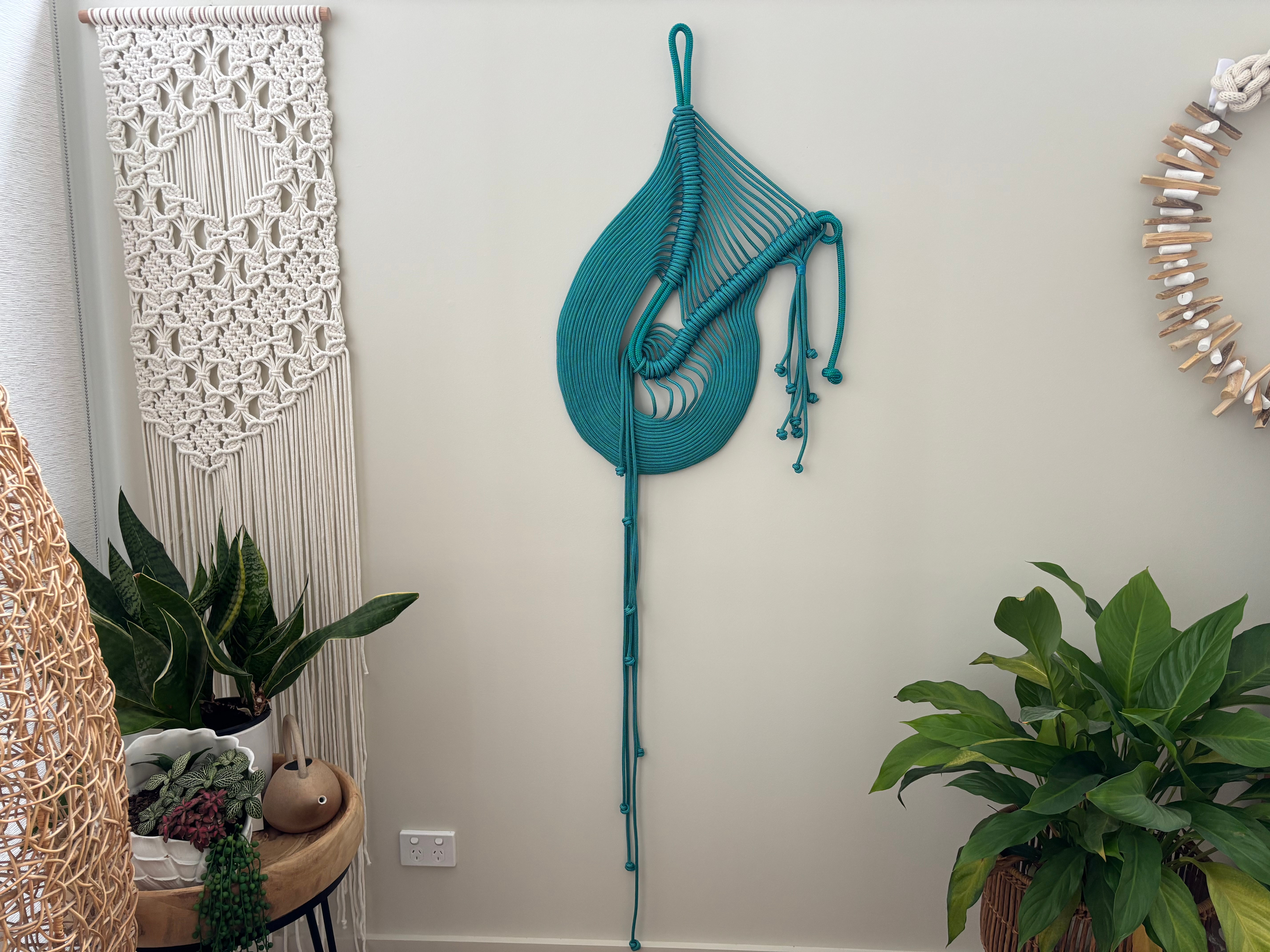 Fibonacci Wall Hanging Green