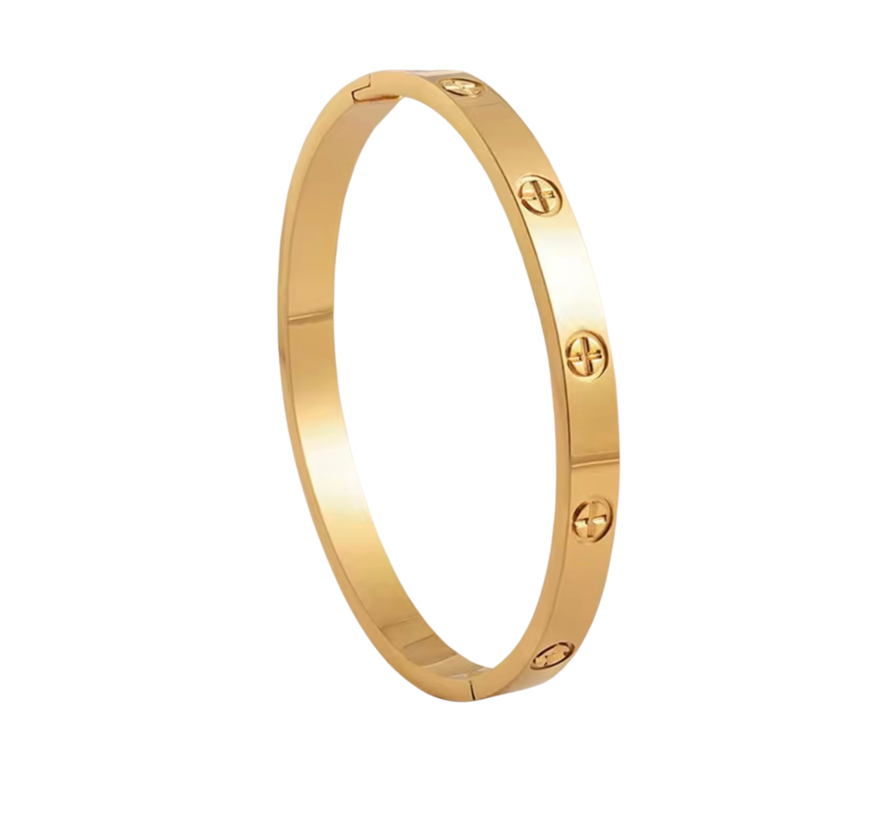 Gold Love Bangle 