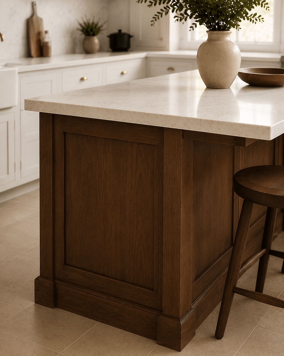 bespoke kitchen island, oak kitchen island