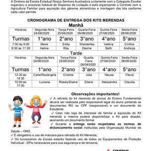 Comunicado Kit Merenda