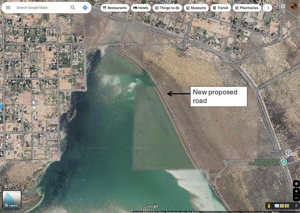 Google Maps already shows the new proposed road (accessed 12/10/2024).