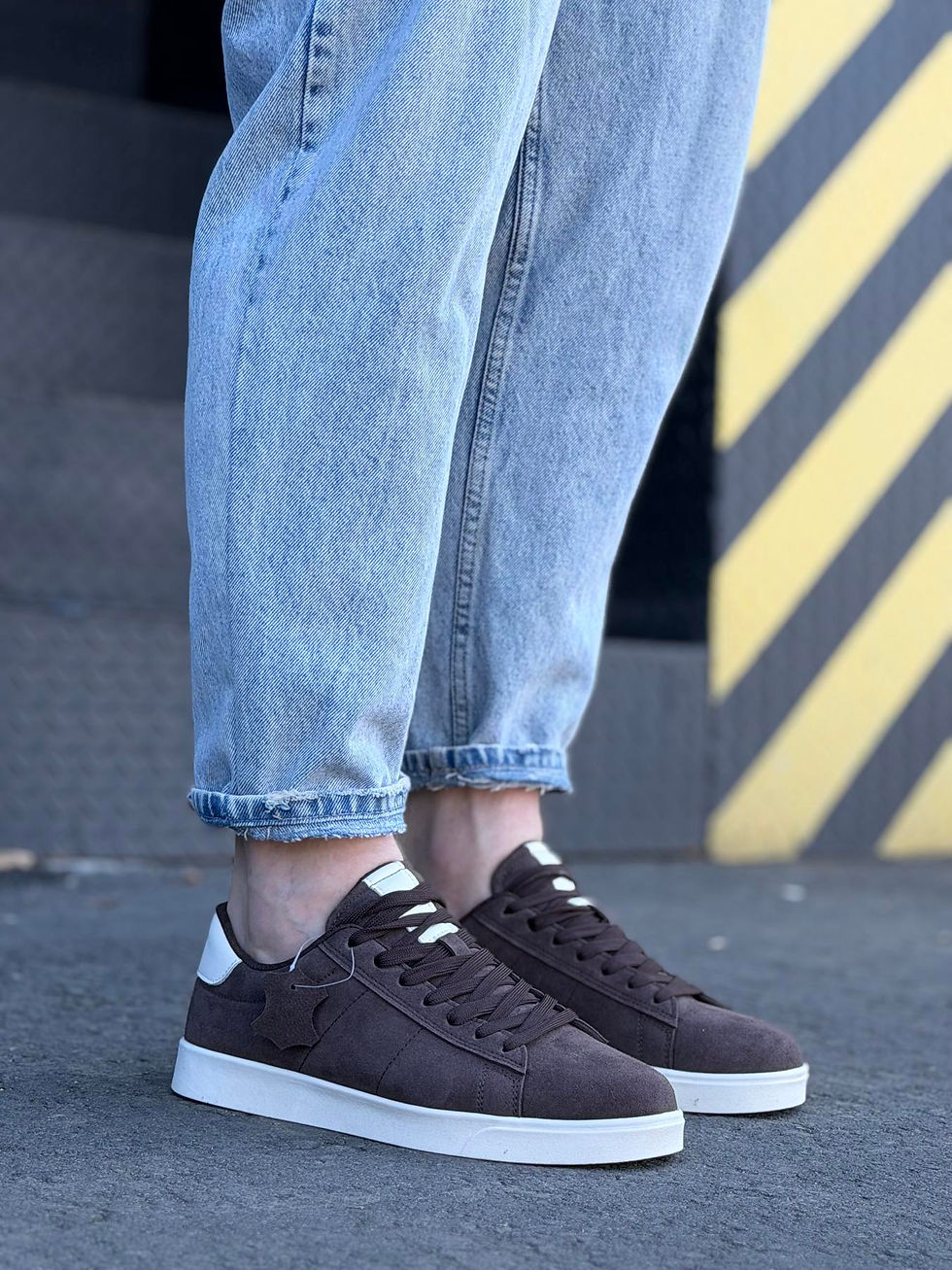 Прев'ю: Кеди чоловічі замшеві шоколад 324