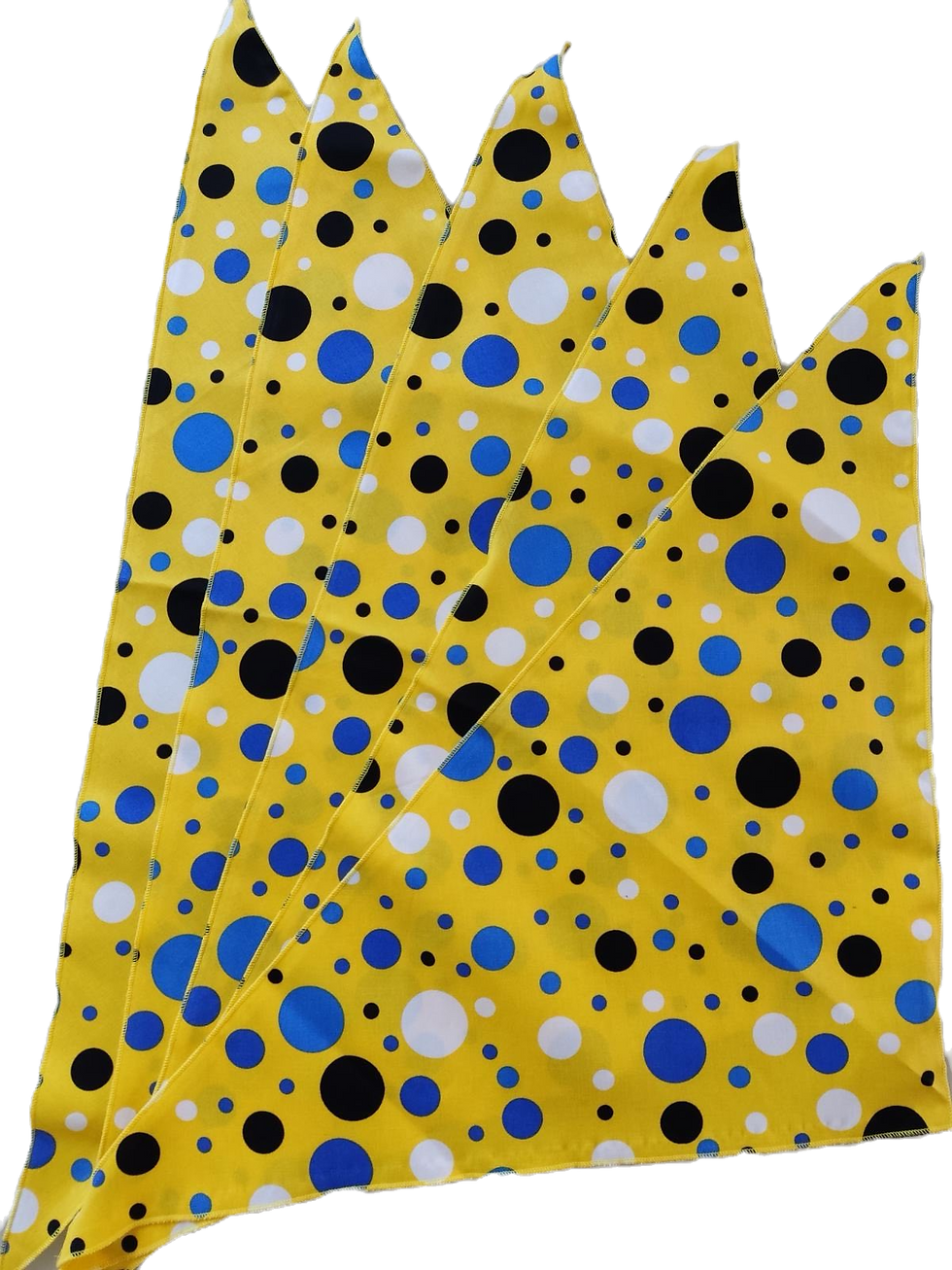 Косинка Горошок жовто-блакитна