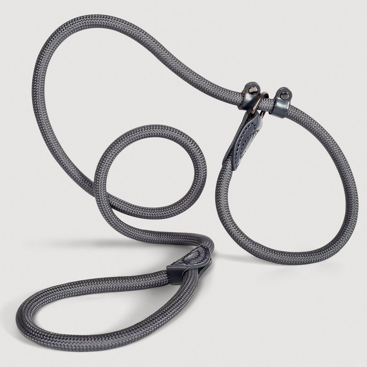 ne&no® Tauleine 2in1 Hundeleine in Anthrazit Halsband-Leine-Set