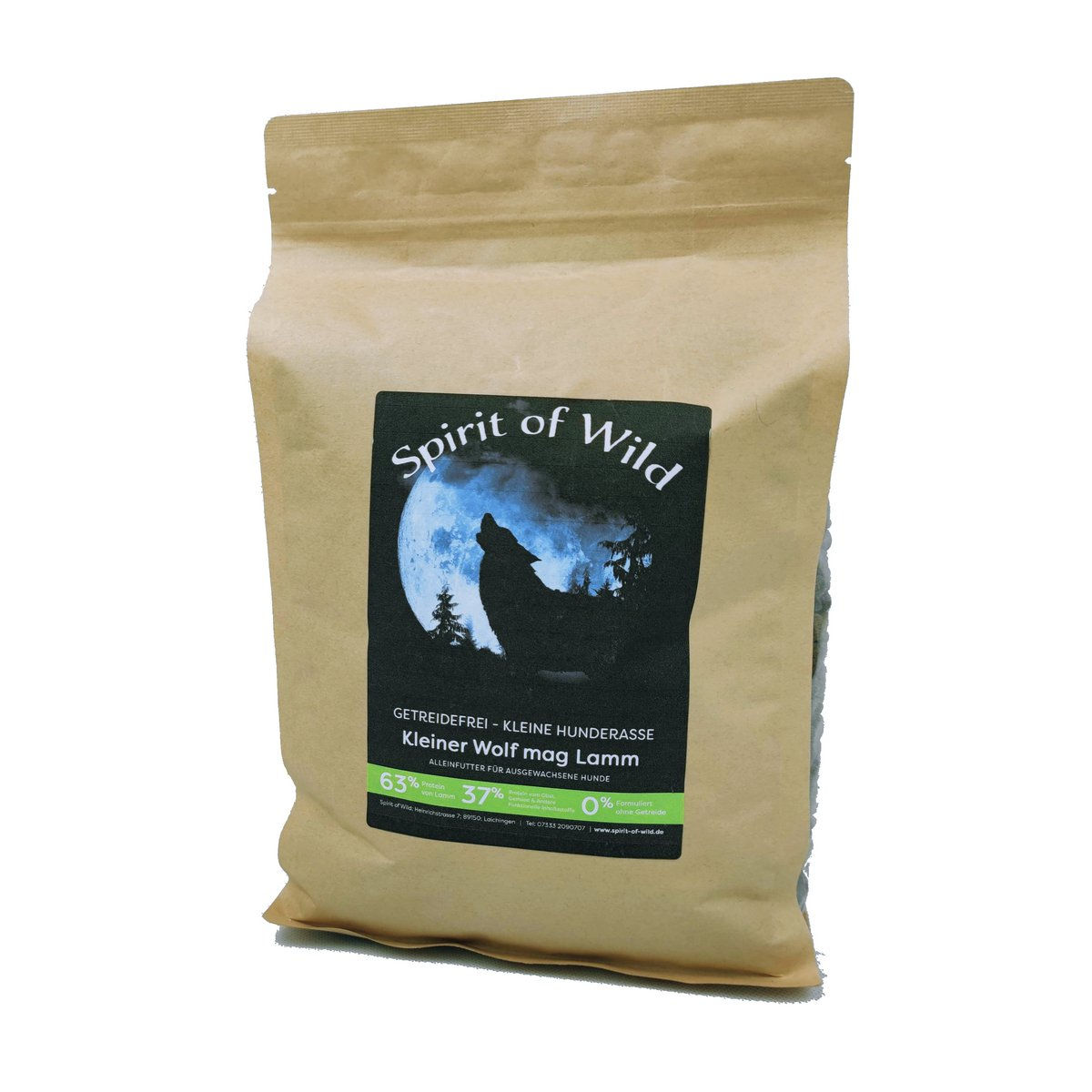 Hundefutter Packung Lamm von Spirit of Wild