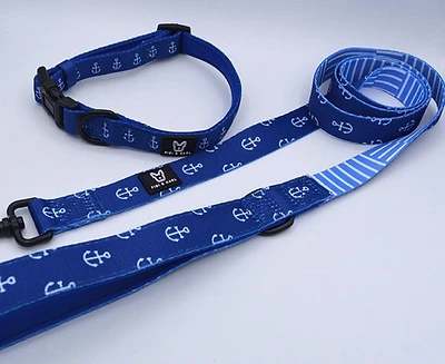 Fibi & Karl Halsbandleinen Set Classic Blau Maritim