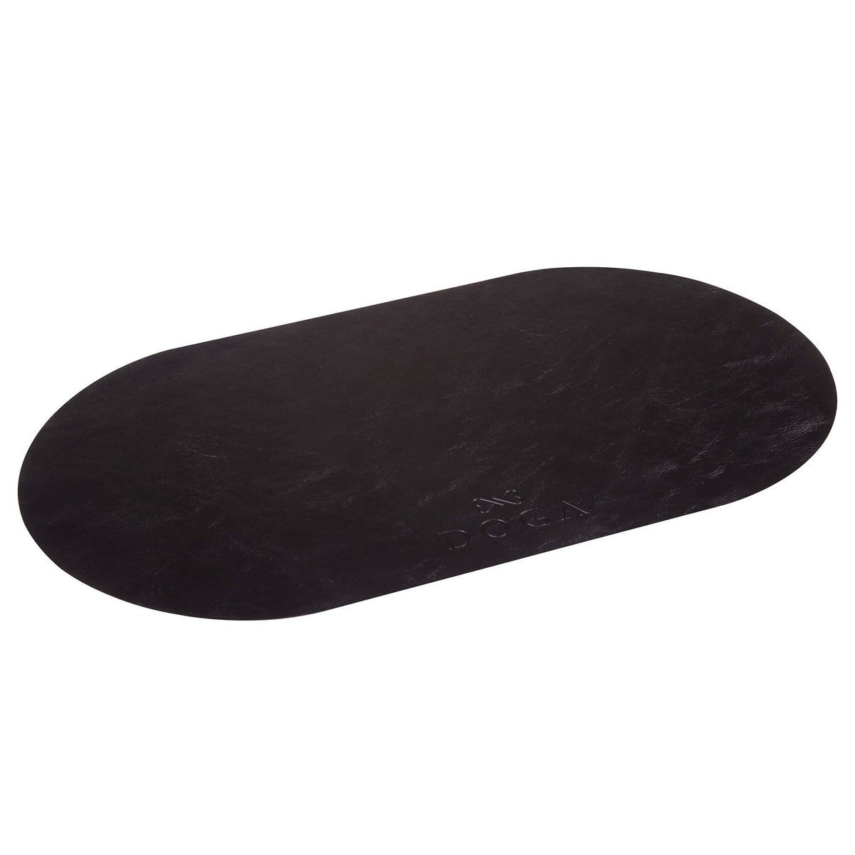Napfunterlage in Schwarz aus veganem Leder