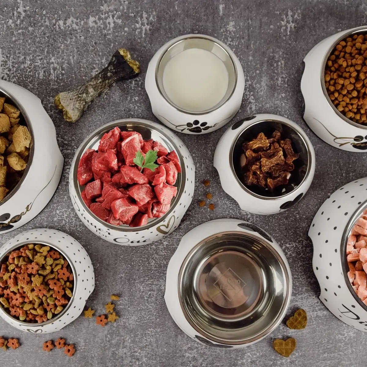ne&no® Hundefutternapf 2er Set 'Dinner for One'